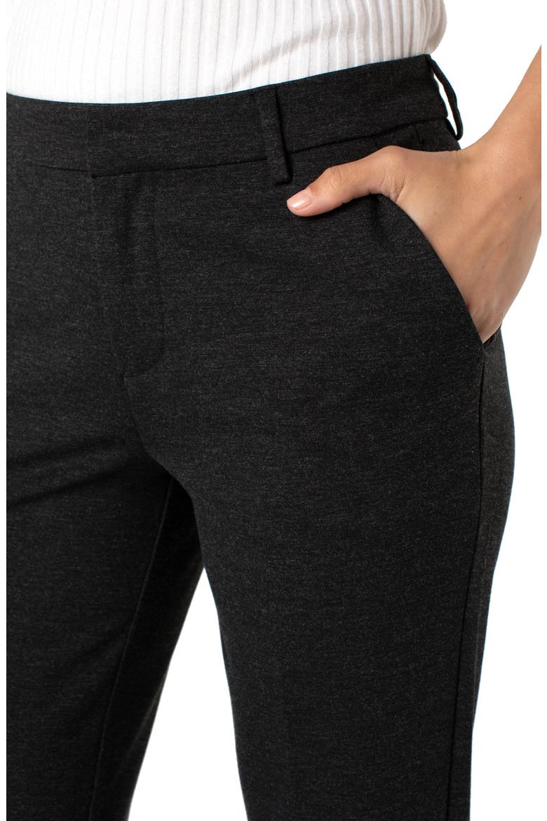 Kelsey Flare Ponte Pants, Alternate, color, HEATHERED CHARCOAL
