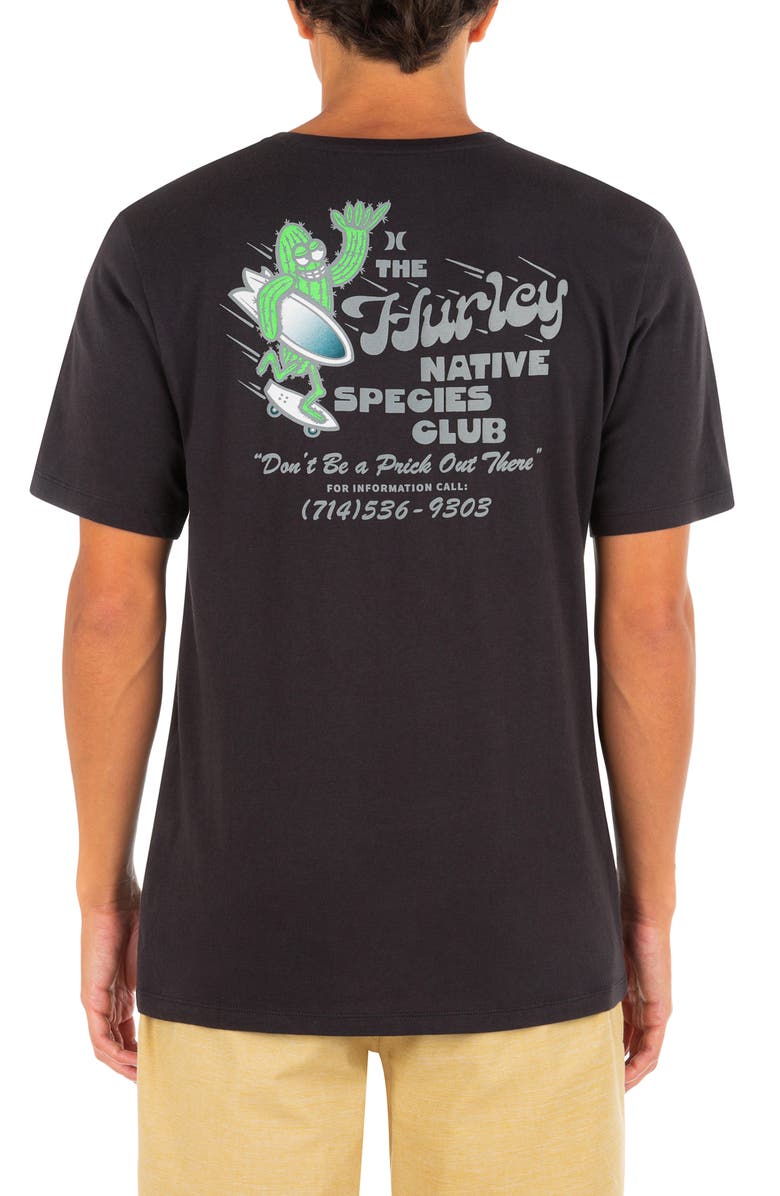 Hurley Everyday Shakti Graphic T-Shirt, Alternate, color, Black