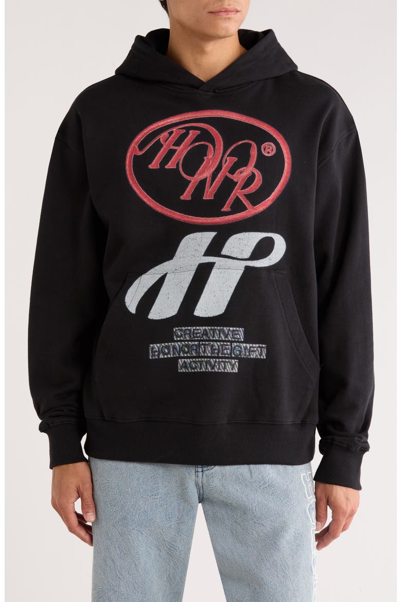 Pop Art Hoodie, Main, color, BLACK