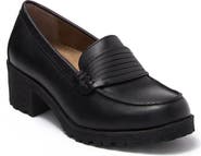 Eastland Newbury Leather Block Heel Loafer