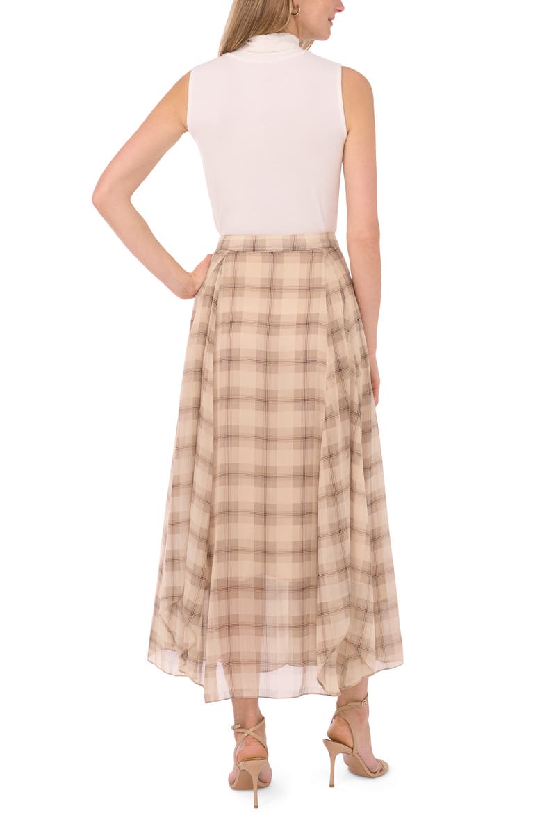 Halogen<sup>®</sup> Plaid Maxi Skirt, Alternate, color, Fog
