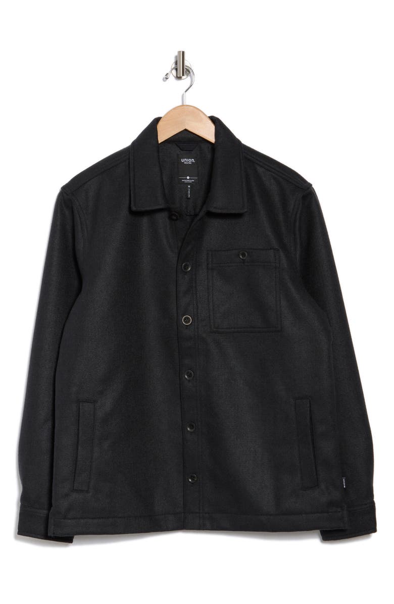 Union Flannel Shirt Jacket, Alternate, color, Black