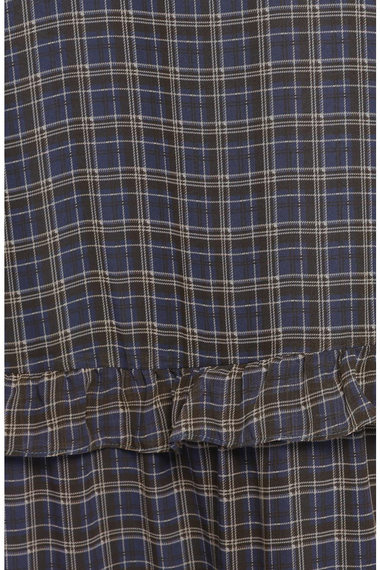 Minka Tiered Maxi Dress, Alternate, color, BLUE PLAID