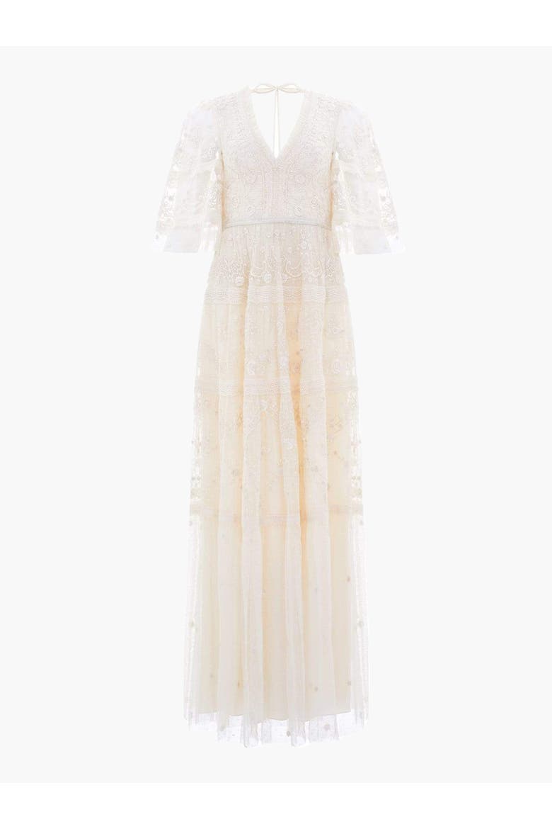 Lottie Lace Gown, Alternate, color, Champagne