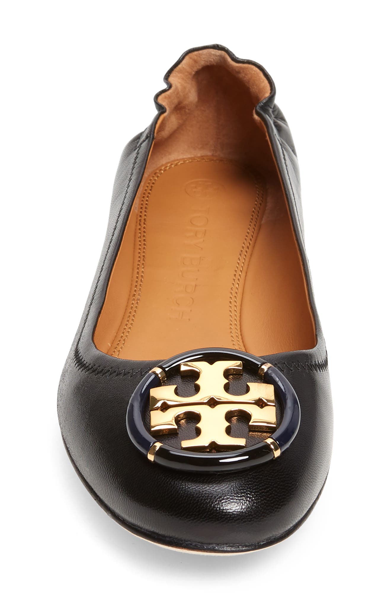 Tory Burch Multi Logo Ballet Flat, Alternate, color, 