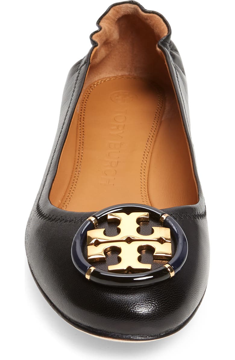 Tory Burch Multi Logo Ballet Flat, Alternate, color,