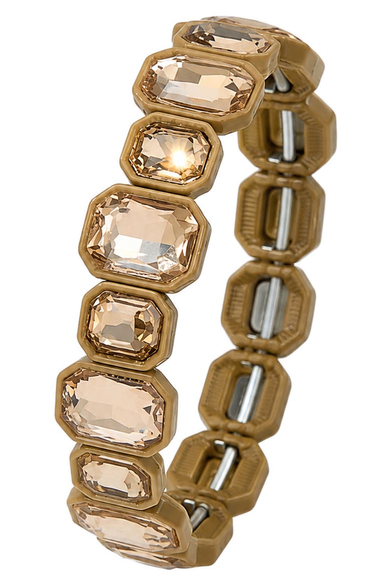 Crystal Stretch Bracelet, Main, color, BEIGE