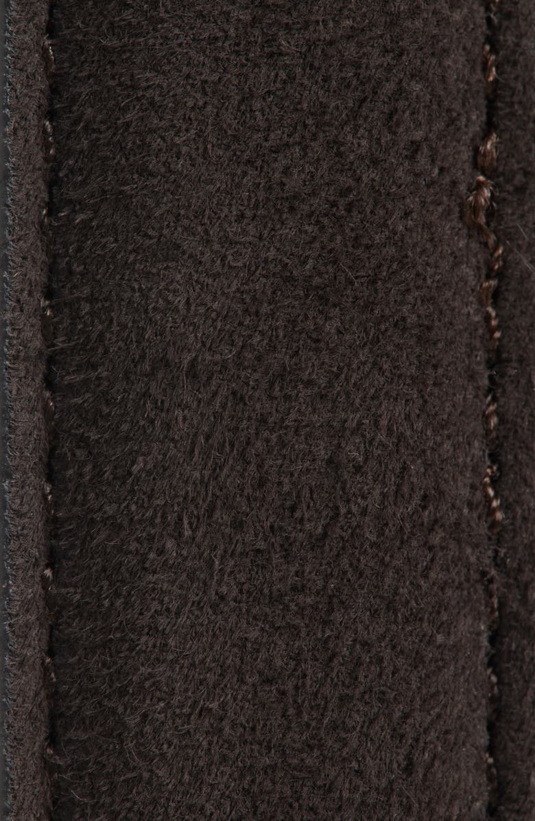 Khaite Lucca Suede Belt, Alternate, color, Dark Brown