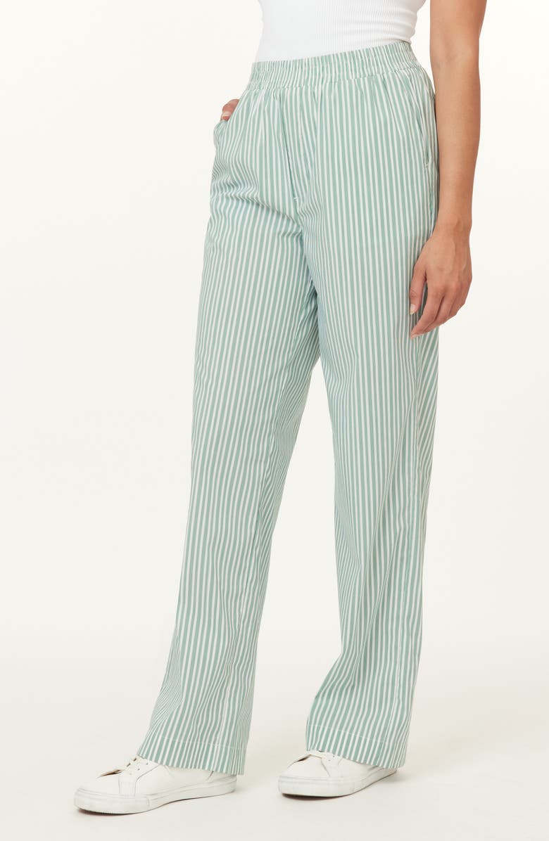 Scotch & Soda Elastic Waist Pants, Alternate, color, Eden White