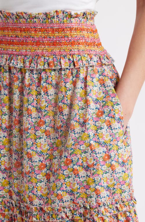 Love The Label Raquel Floral Tiered Cotton Maxi Skirt