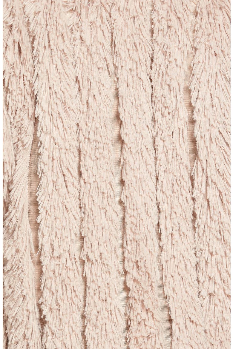 Plush Fringe Jacket, Alternate, color, BEIGE BLUSH