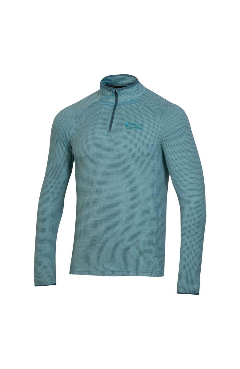 Under Armour Men's Valspar Championship Under Armour Teal T2 Green Half Moon Raglan Quarter-Zip Top, Alternate, color,