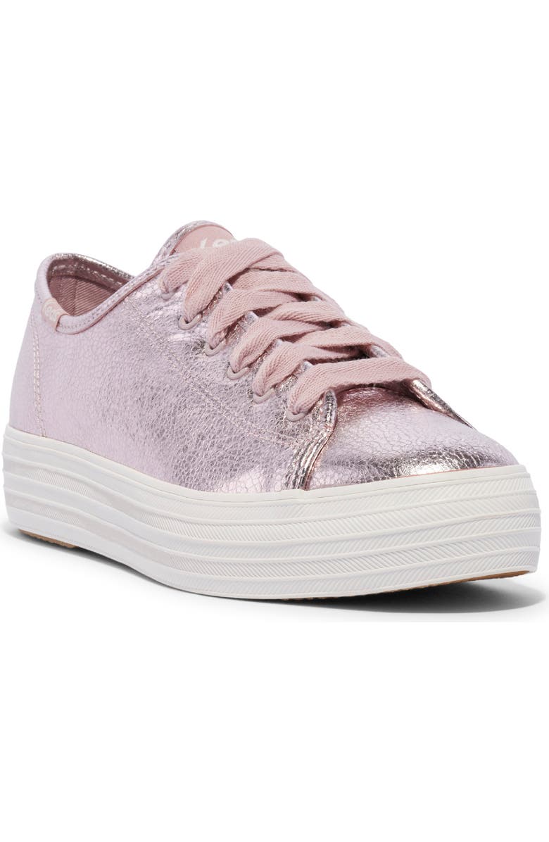 Keds<sup
®</sup
Triple Kick Metallic Platform Sneaker, Main, color,