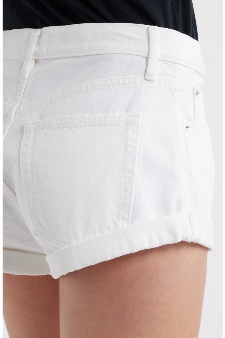 The Darling Denim Shorts, Alternate, color, WHITE
