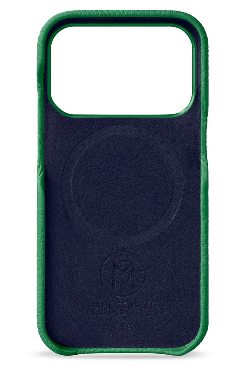 Leather Phone Case iPhone 17 Pro, Alternate, color, Emerald Green