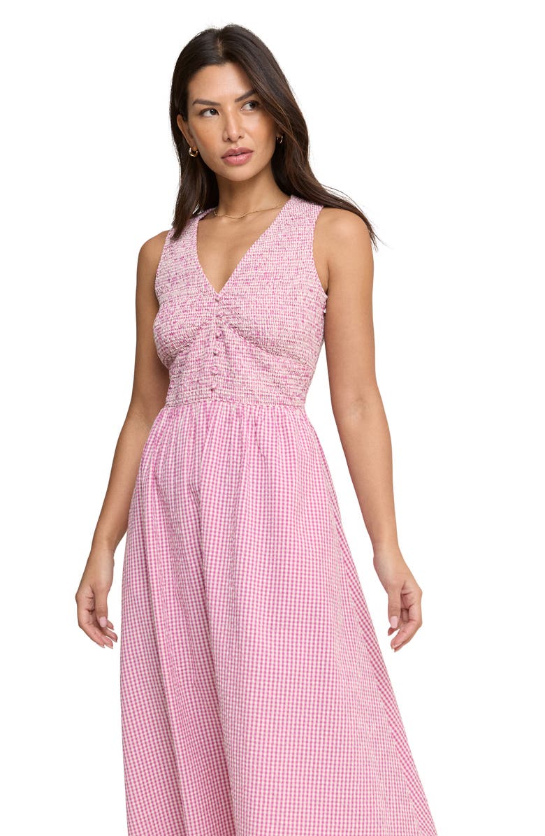 Nobody's Child Eliza Check Print Sleeveless Dress, Alternate, color, Pink