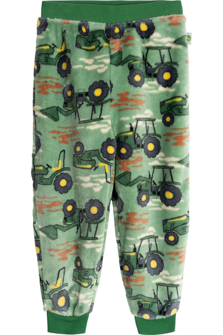 2-Piece Fleece Sweatshirt and Pants Set, Alternate, color, Green Camo Tractors