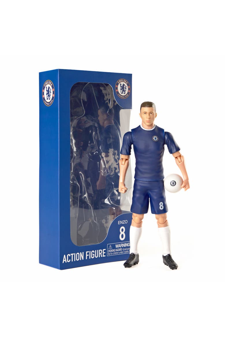 SOCKERS Chelsea F.C. Enzo Fernández 8" Collectible Soccer Action Figure, Main, color, Blue