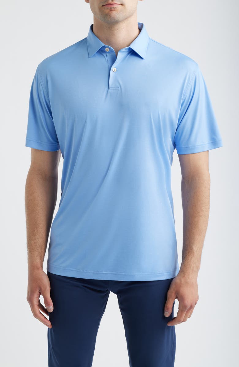 Peter Millar Featherweight Performance Polo, Main, color, Bluebird