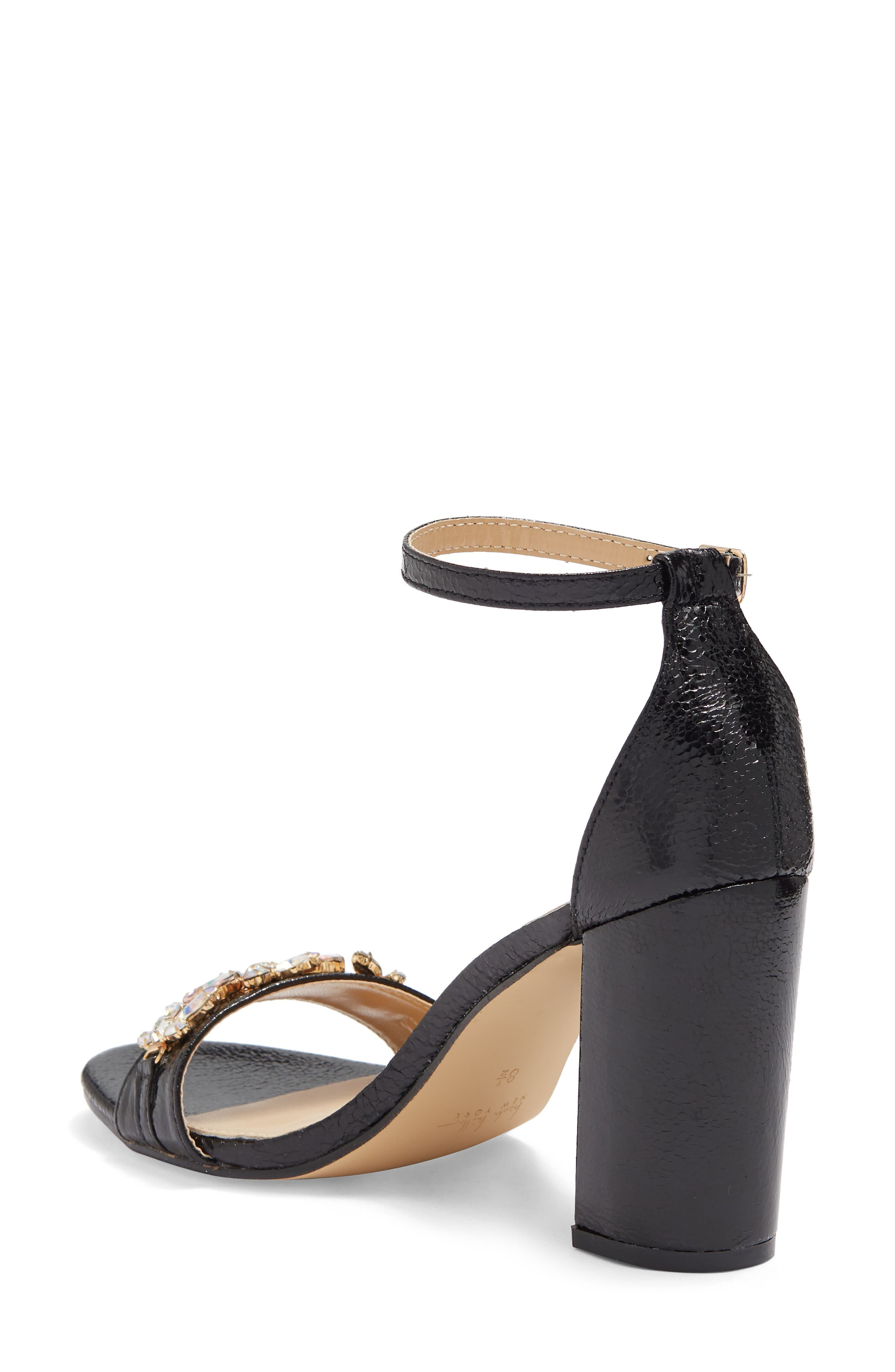 Nicole Miller Block Heel Jeweled Sandal, Alternate, color, 