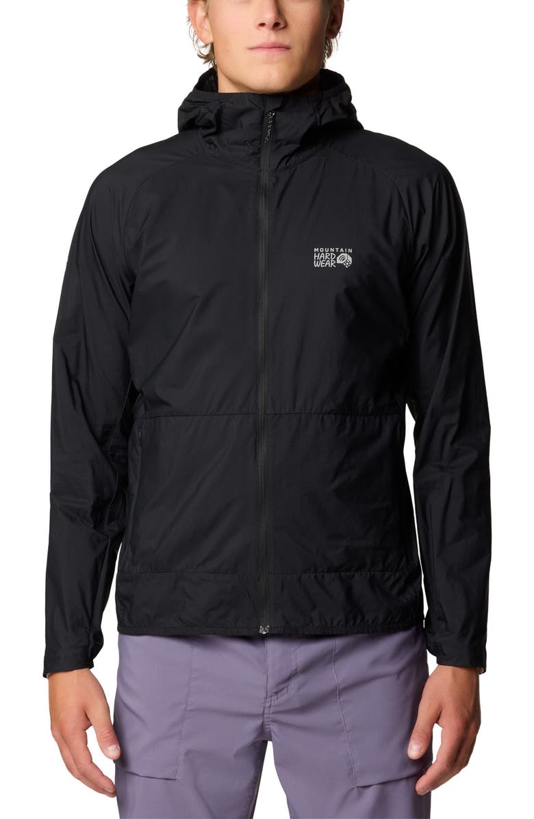 Mountain Hardwear Kor AirShell<sup>™</sup> Hooded Jacket, Main, color, Black
