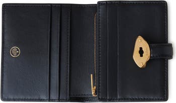 ☆人気☆【MULBERRY】☆LANA COMPACT WALLE.T☆ Mulberry Lana Compact High Gloss Leather Bifold Wallet