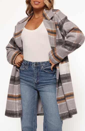 Petal & Pup Zella Plaid Double Breasted Coat