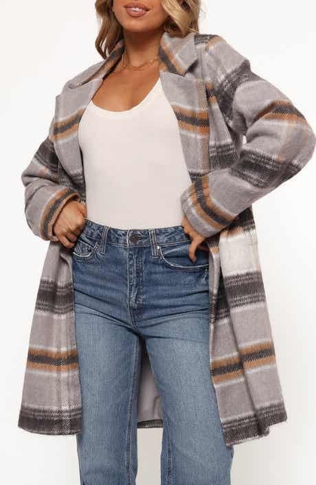 Petal & Pup Zella Plaid Double Breasted Coat