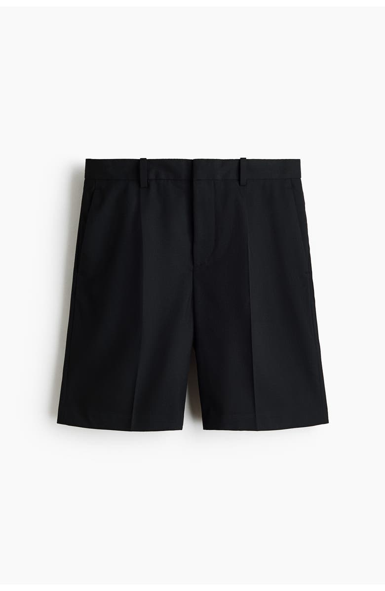 H&M Loose Fit Bermuda Shorts, Main, color, Black
