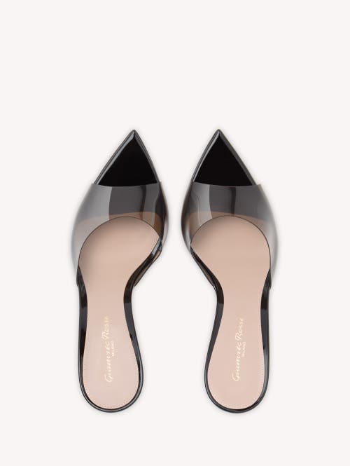 Gianvito Rossi Elle 85 Pointed Toe Mules In Black
