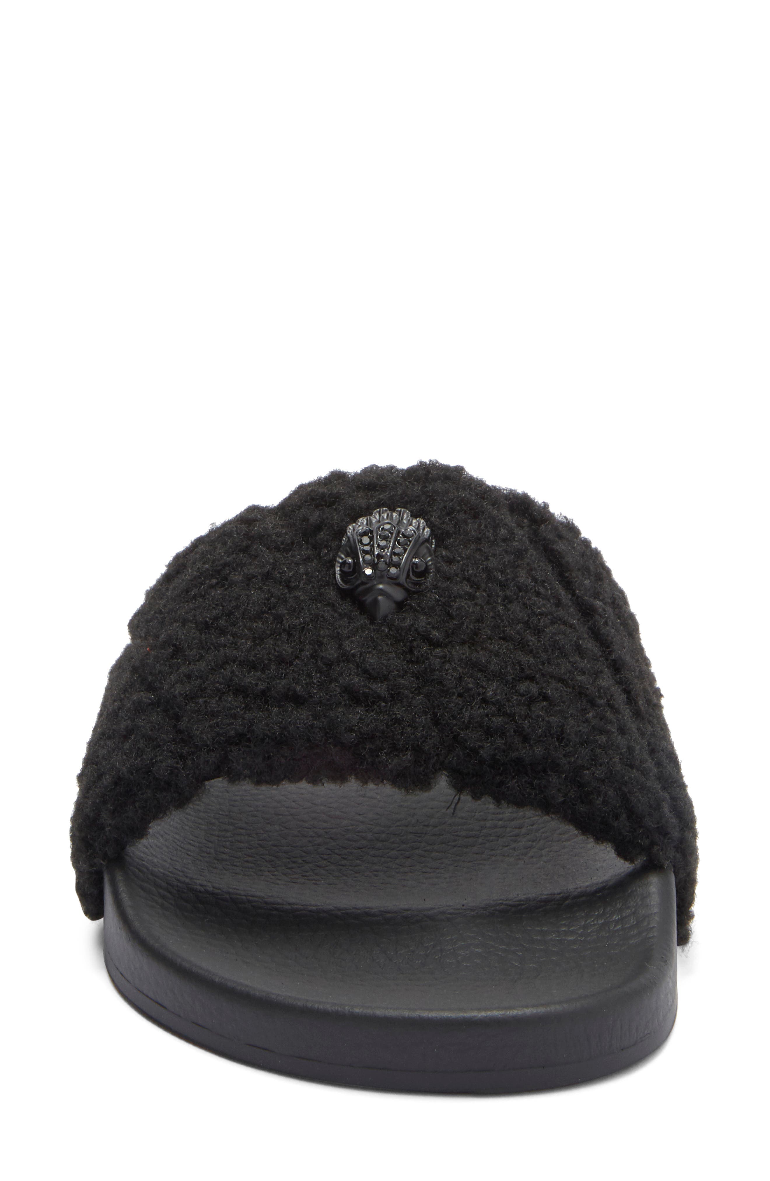 Kurt Geiger London Meena Faux Shearling Slide Sandal, Alternate, color, 