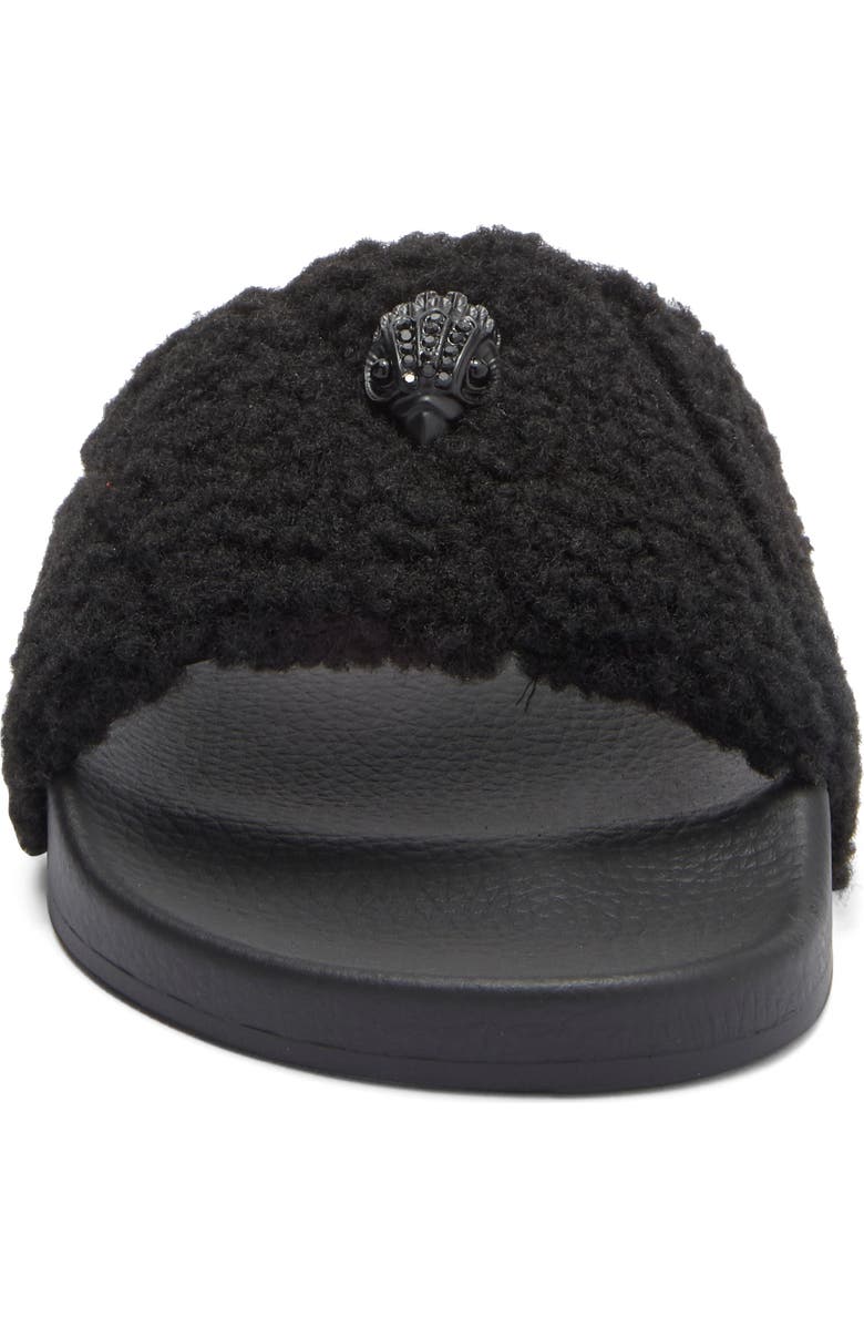 Kurt Geiger London Meena Faux Shearling Slide Sandal, Alternate, color,