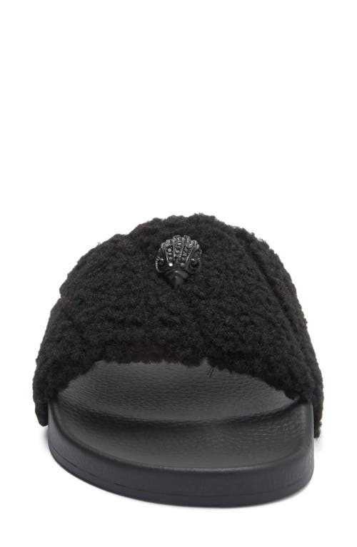 Kurt Geiger London Meena Faux Shearling Slide Sandal In Multi