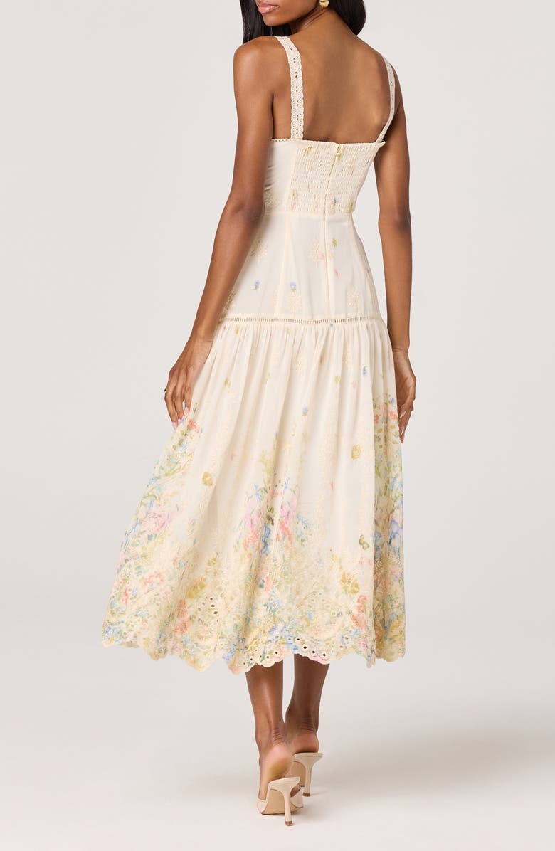 ASTR the Label Pellagia Eyelet Maxi Dress, Alternate, color, Cream Multi Floral