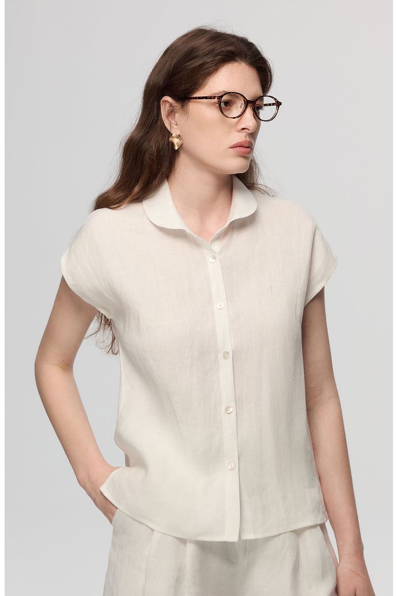 Hemp Retreat Top, Alternate, color, White