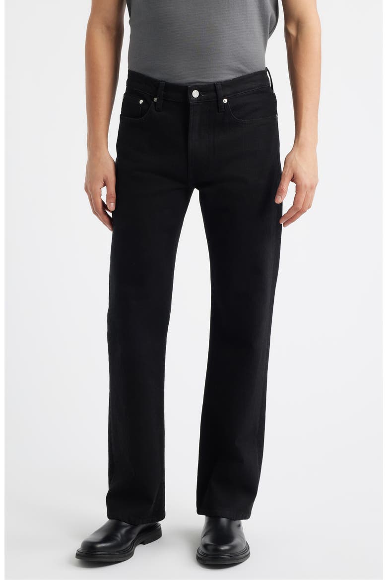 High Waist Bootcut Jeans, Main, color, BLACK