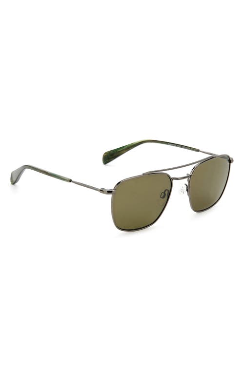 Rag & Bone 53mm Navigator Sunglasses In Grey Khaki