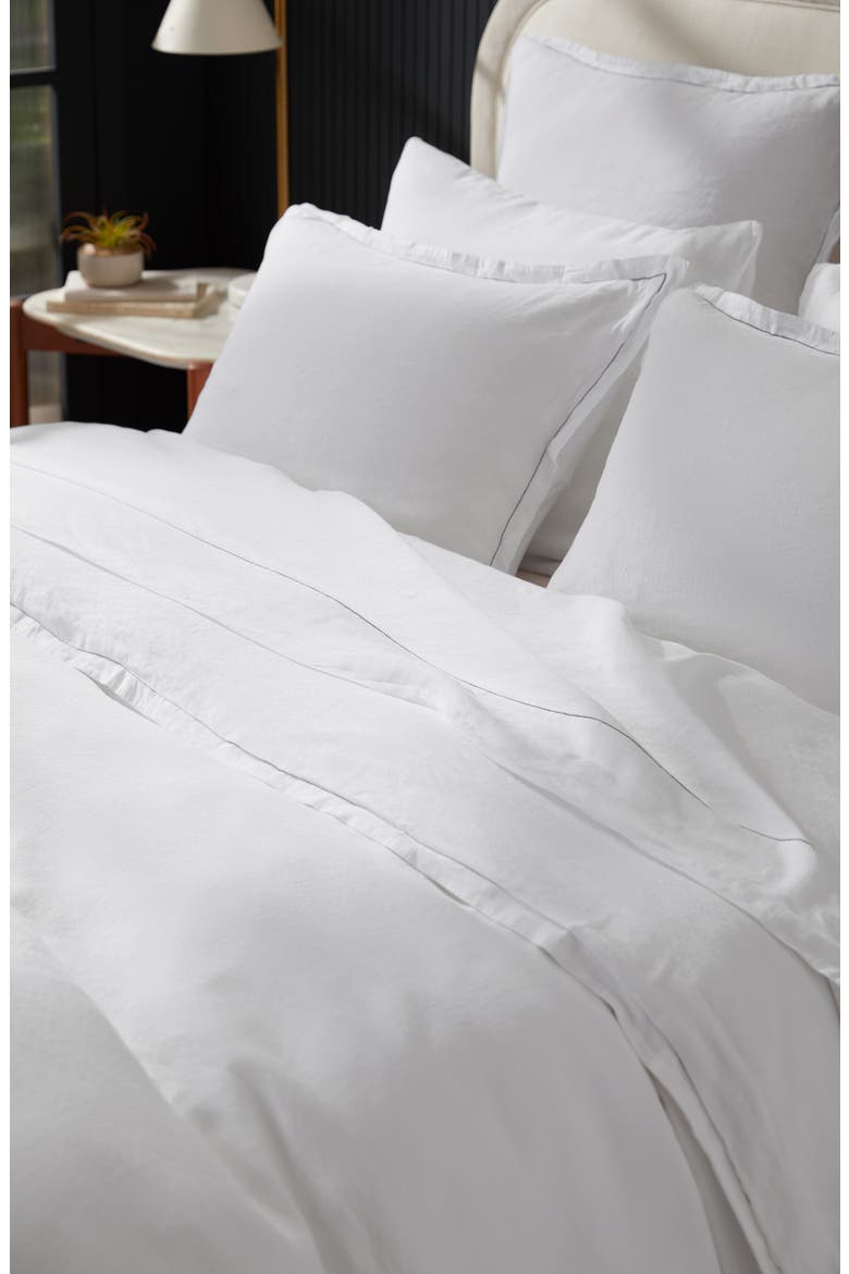 Tencel™ Lyocell & Linen Bed Set, Alternate, color, WHITE