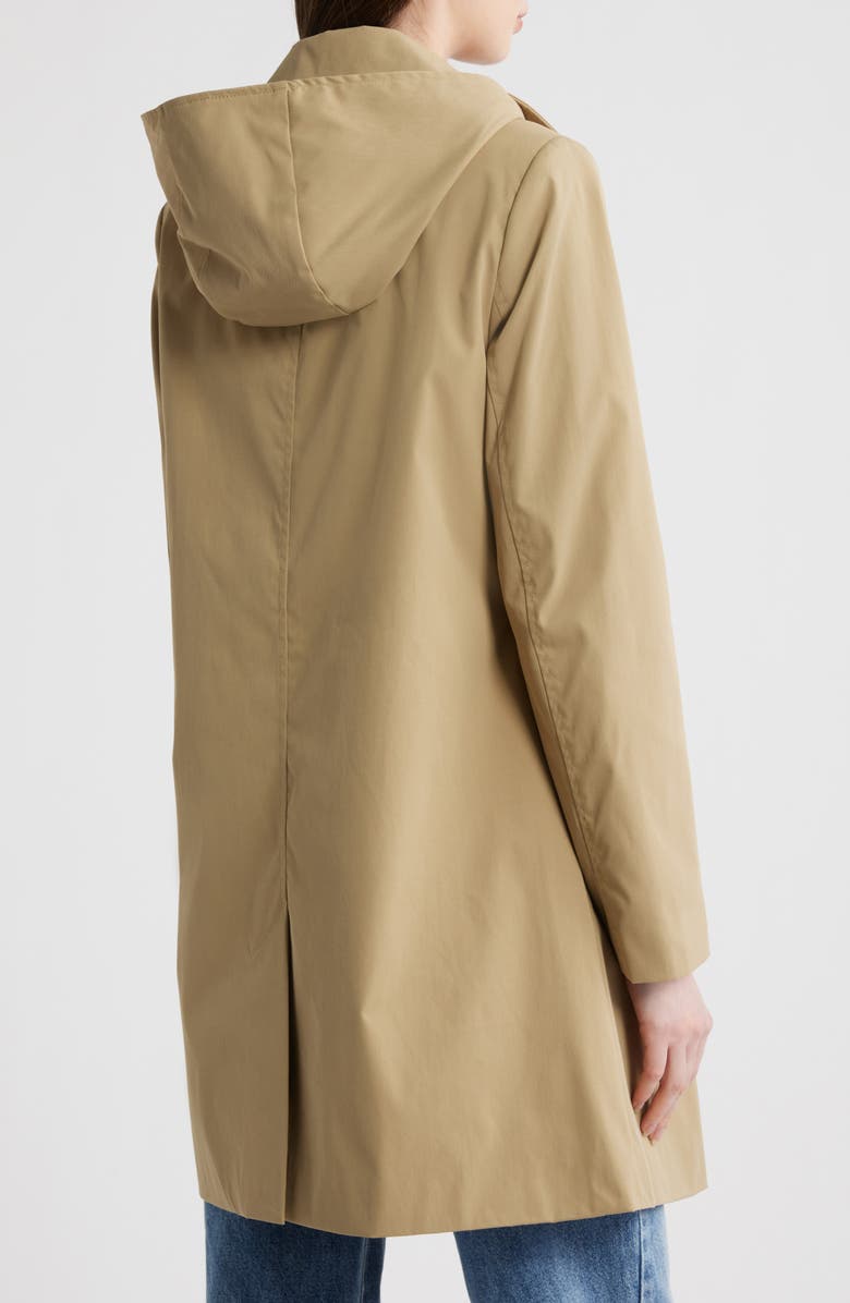 Lauren Ralph Lauren Crested Hooded Coat, Alternate, color, Birch Tan