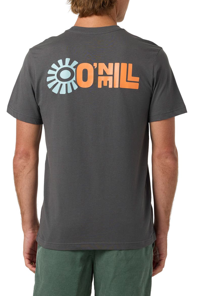 Sun Stack Cotton Graphic T-Shirt, Alternate, color, DARK SHADOW