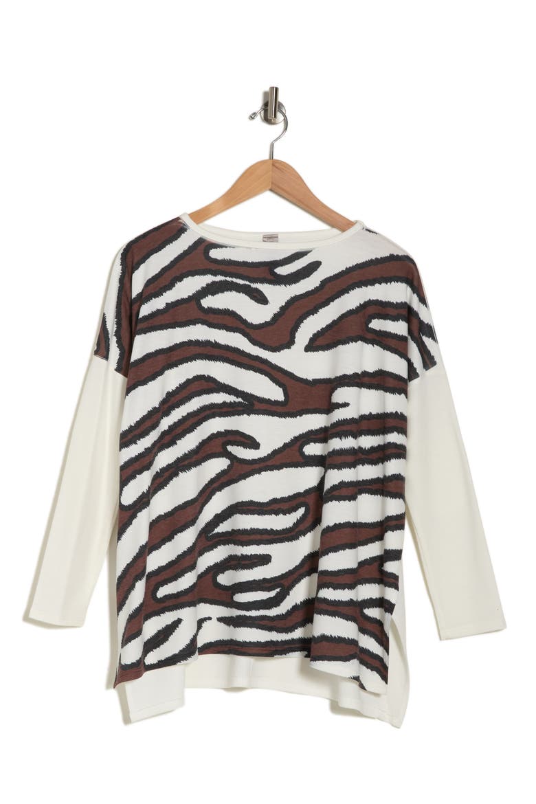 Dolman Sleeve Knit Top, Alternate, color, SUMMER SONG