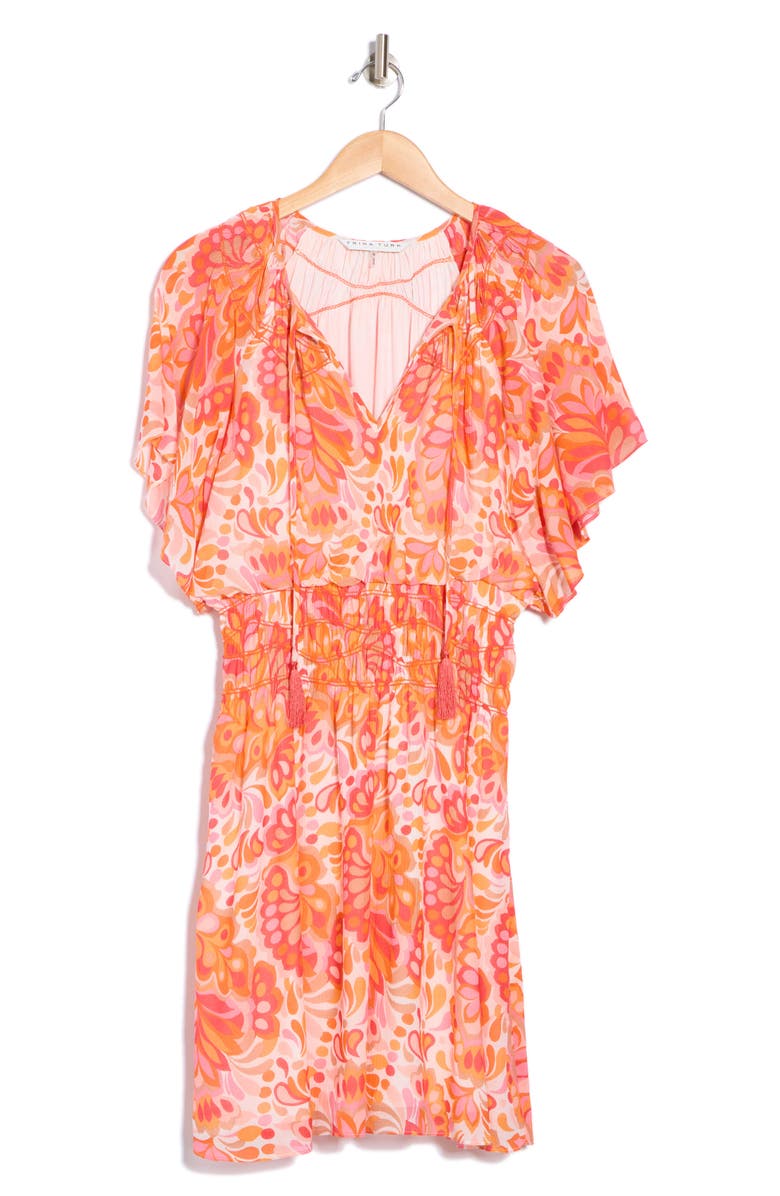 Trina Turk Byrds Smocked Waist Dress, Alternate, color, 