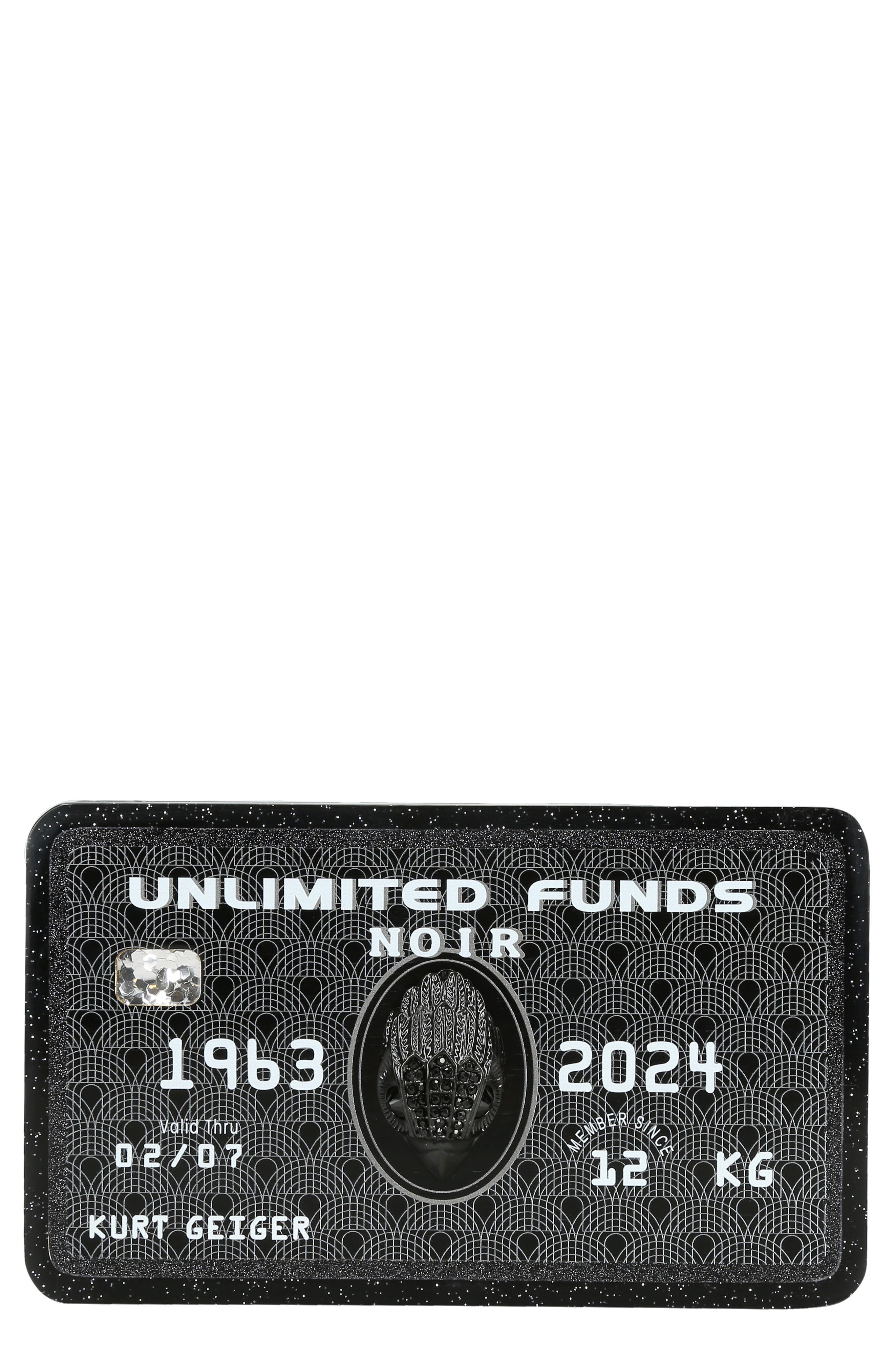 Credit Card Clutch, Main, color, BLACK