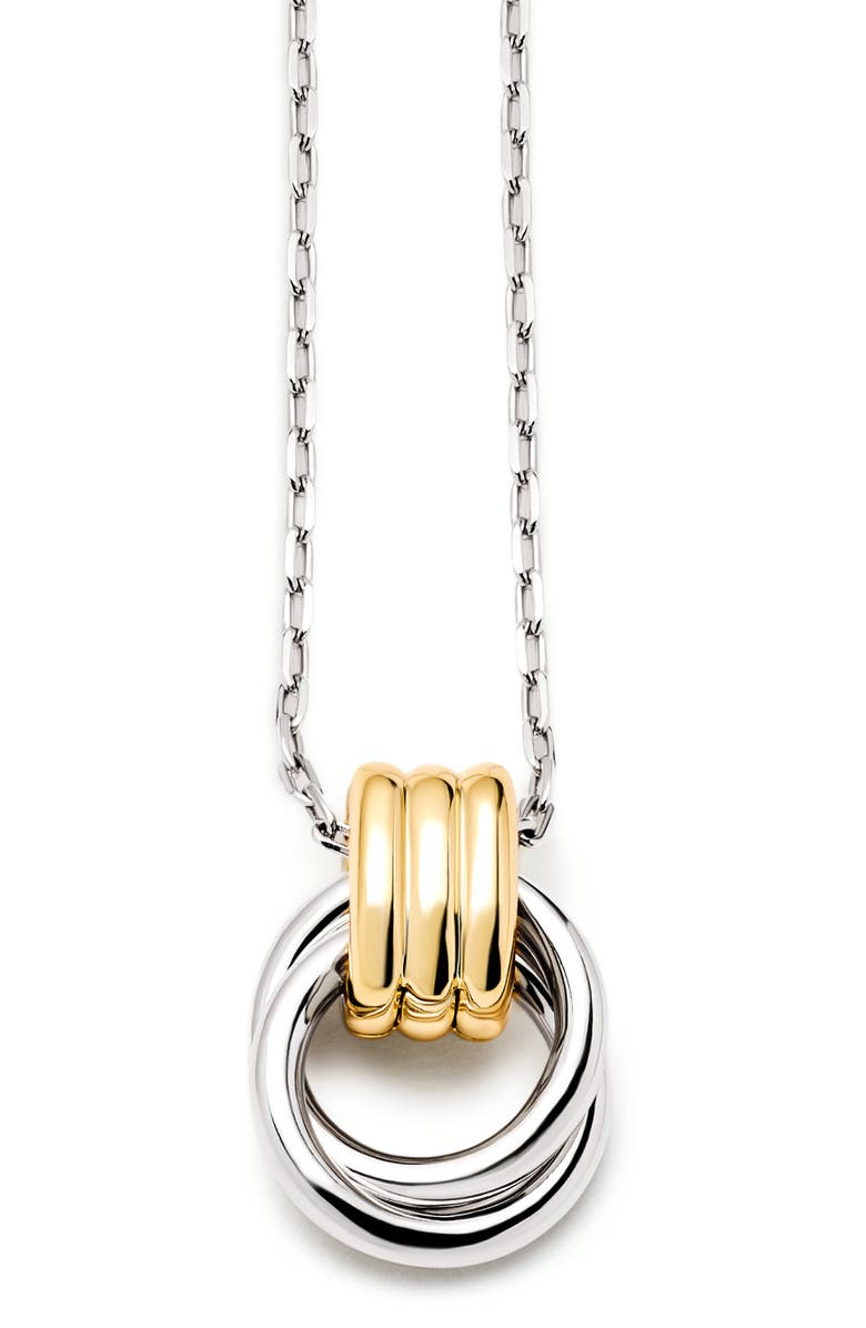 Ana Luisa Palmer Mixed Metal Pendant Necklace, Alternate, color, Gold / Silver