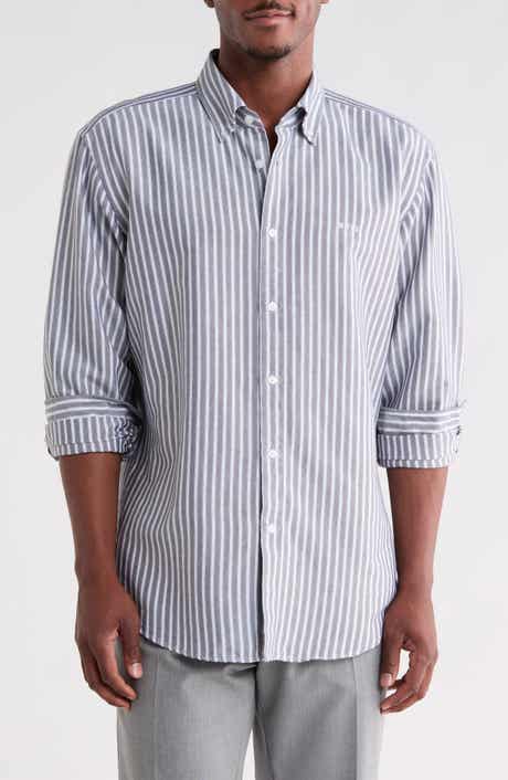 Ricoplus Striped Button Down Shirt