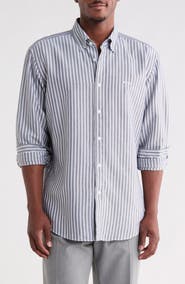 BOSS Ricoplus Striped Button Down Shirt