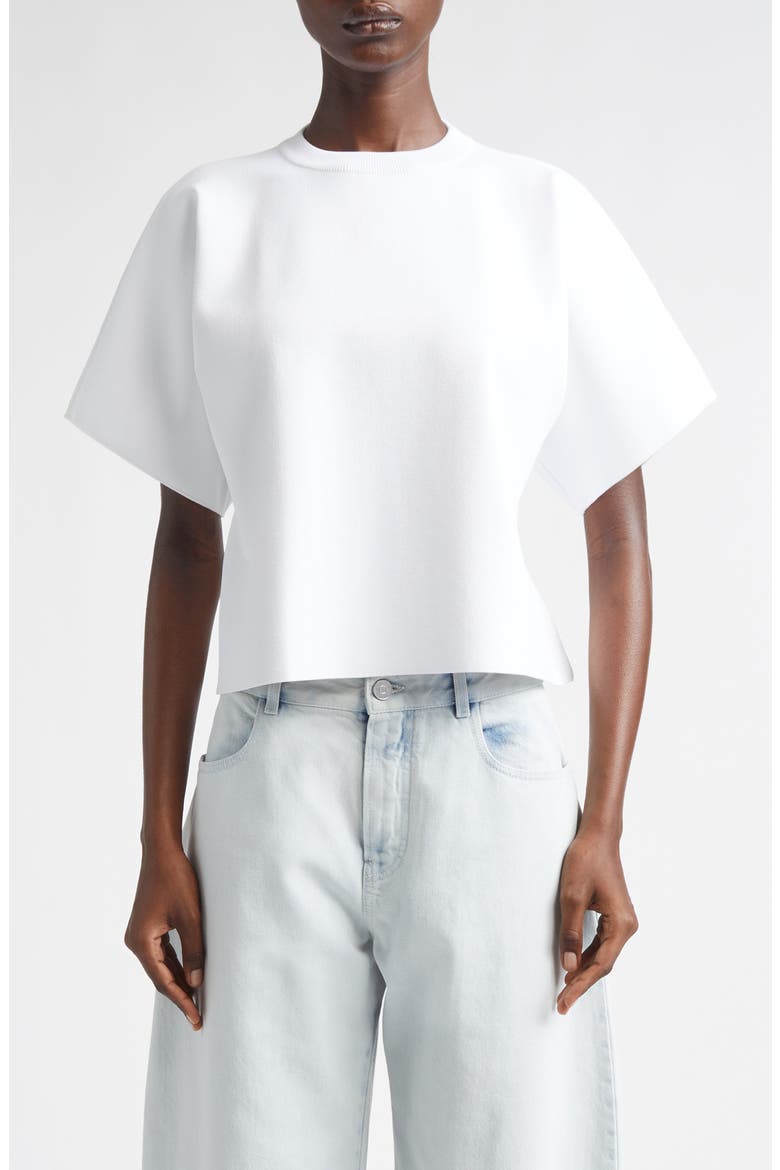 Open Back T-Shirt, Main, color, BLANC