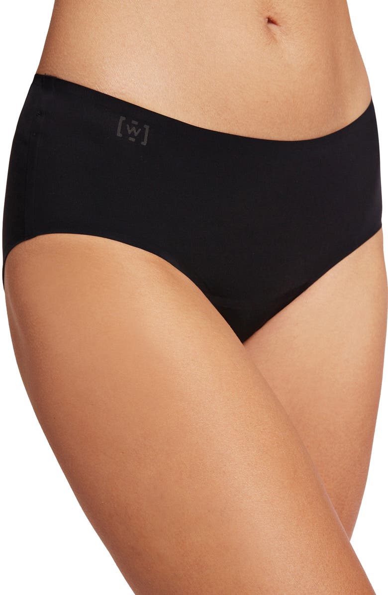 Wolford Pure Hipster Briefs, Alternate, color, Black