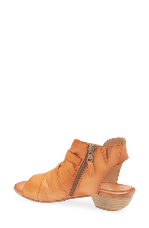 Miz Mooz Cassius Ruched Sandal In Rust