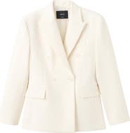 MANGO Fitted Double Breasted Blazer